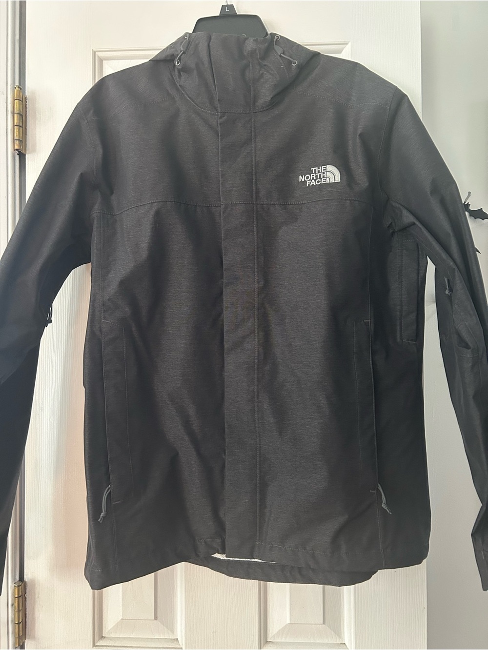 The North Face Black and Gray Men's Jacket with Logo
